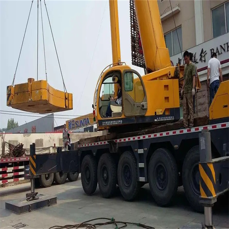 唐山丰润当地吊车出租|机器吊装|75吨|工厂搬迁服务